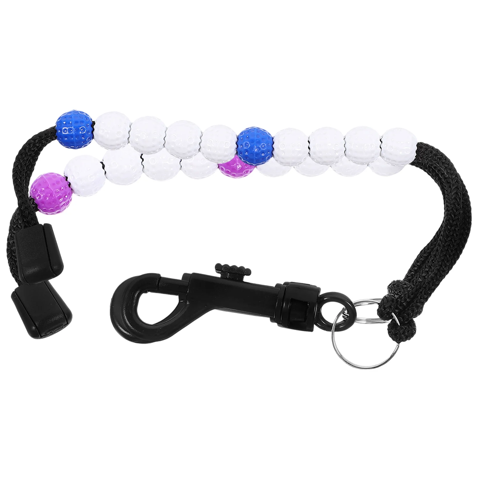 

2pcs Golf Counter Portable Beads Score Stroke Golf Shot Counter Equipment Nylon Mini White Black Red Green ABS Material