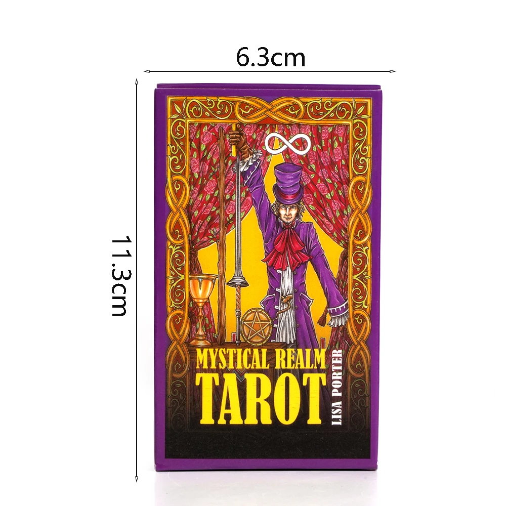 Mystical Realm Tarot 78 Full Color Cards a visual and historic exploration of the Fools Journey traditional tarot meaning