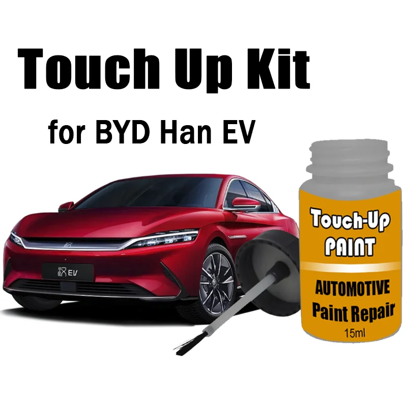 

Набор автомобильной краски для ретуши (с кистью) для BYD Han EV, средство для удаления царапин, аксессуары для ухода за краской автомобиля
