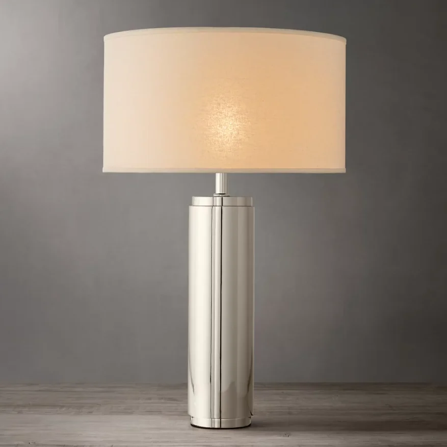 

Factory Direct Sale Living Room Bedroom Modern Decorative Black Travertine Brass Led Desk Light Table Lamp