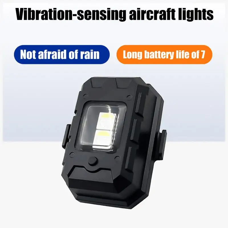 LED Strobe Drone Light 7-Color LED Cycling Waterproof Strobe Light Aircraft Flying Night Lights Warning Tail Lights with Quick