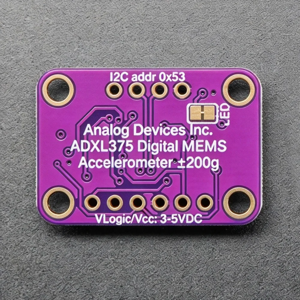 ADXL375 High-G 3-Axis Accelerometer Breakout Module (±200g) I2C SPI Digital Interface - Compatible with Qwiic STEMMA QT Cables
