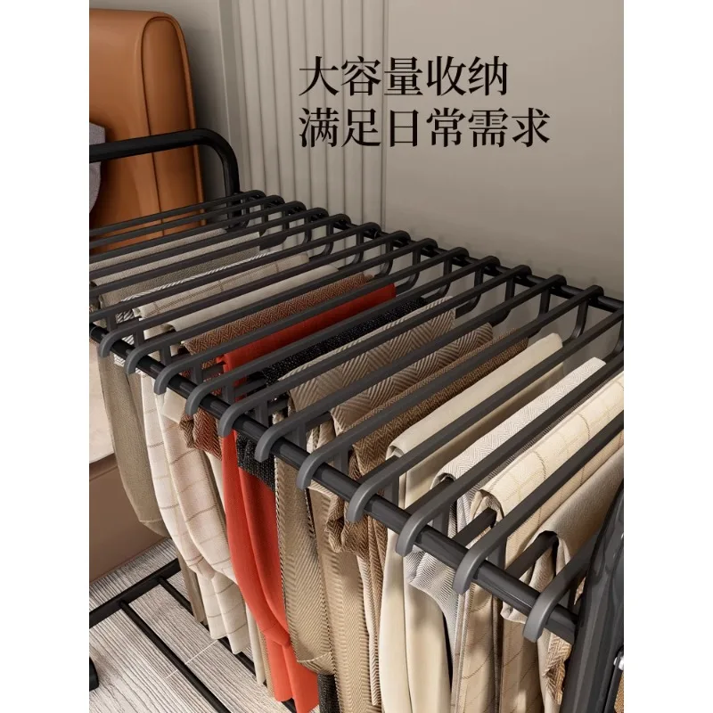 

Pant rack, built-in household clamp, no trace, multi-functional pull, telescopic slide, Clothes shop, clothes rack storage artif