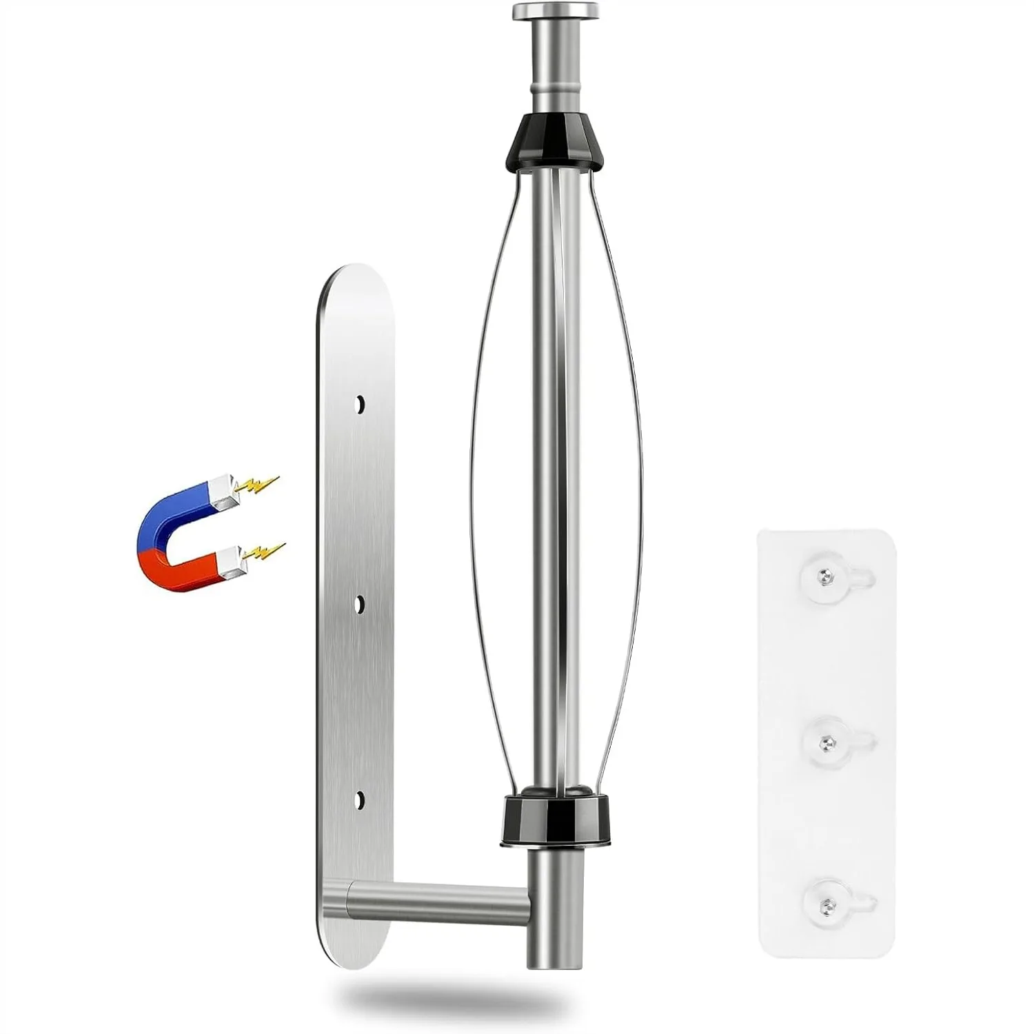 

Magnetic Paper Towel Holder Wall Mount, One Hand Operable with Strong Magnetic Backing and Self-Adhesive for Kitchen