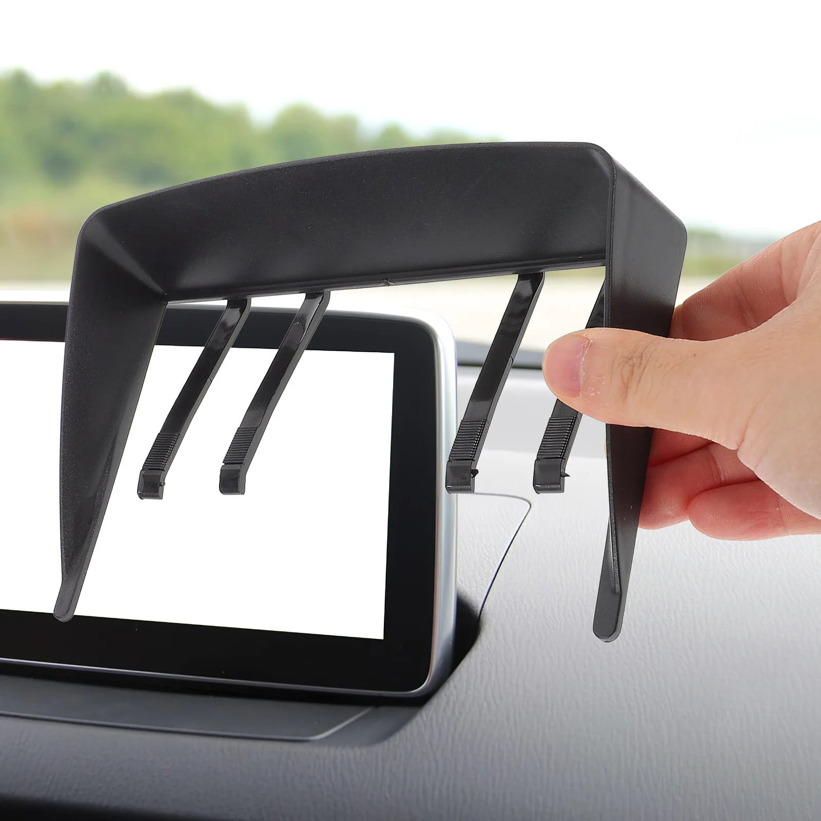 

Солнцезащитный козырек для автомобильной навигации, портативный, легко устанавливаемый, защитный экран от солнца для навигационного дисплея автомобиля