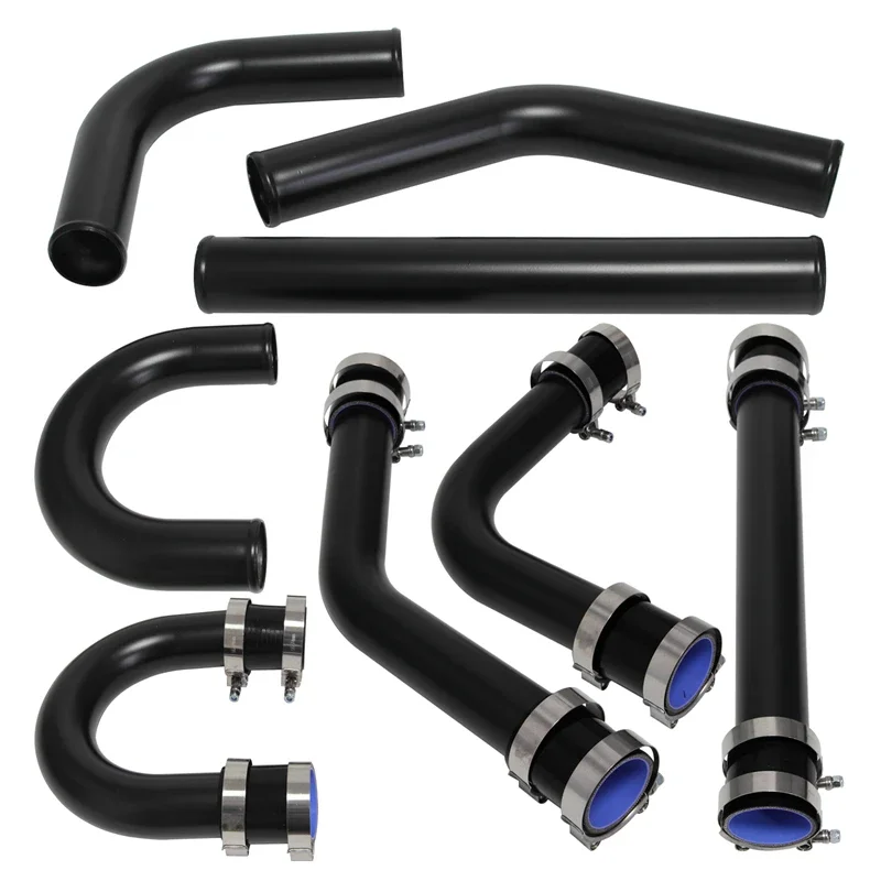 

2.25'' 57mm Universal Turbo Boost Intercooler Pipe Kit 8PCS Aluminum Piping