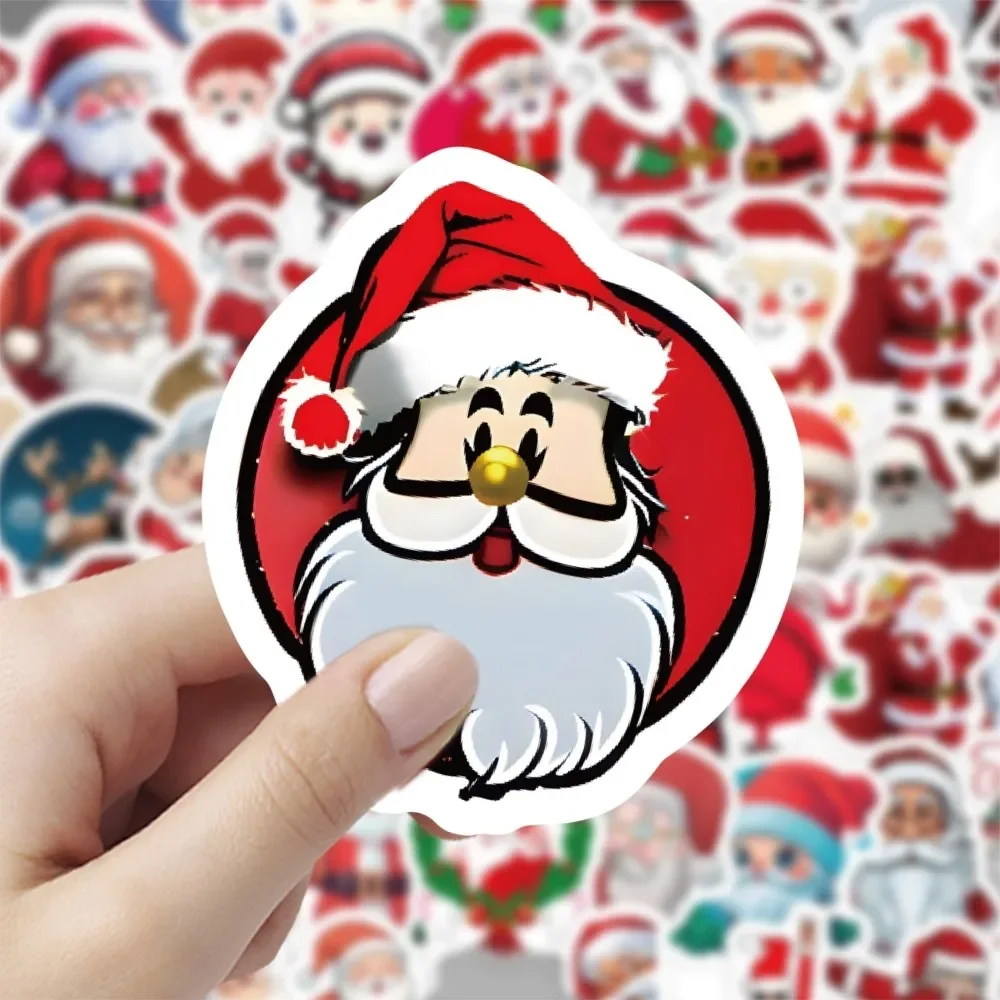 60 個漫画かわいいメリークリスマスジングルベル落書きステッカー自転車ハンドアカウント鉛筆ケースデカール