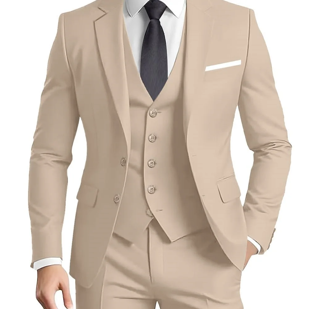 الدعاوى للرجال سليم صالح الفاخرة الزفاف البدلات الرسمية موضة رجالي السترة سترة السراويل 3 قطع بدلة عمل رسمية مجموعات