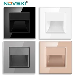 novski 86 embedded led night light household corner lamp corridor staircase aisle switch control foot lamp