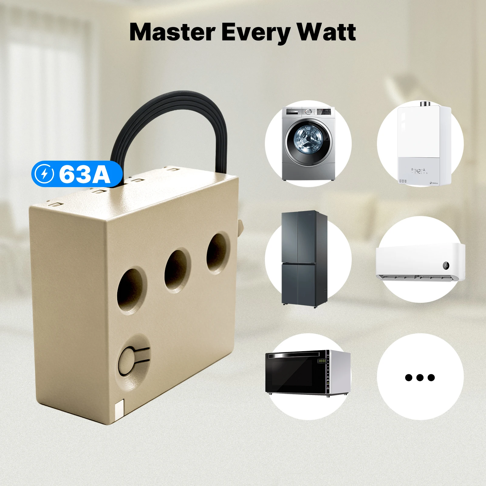 MOES Tuya Smart Power Monitor Module WIFI Version Easy Install Power Consumption Monitor Track Work Smart Life Tuya Moes APP