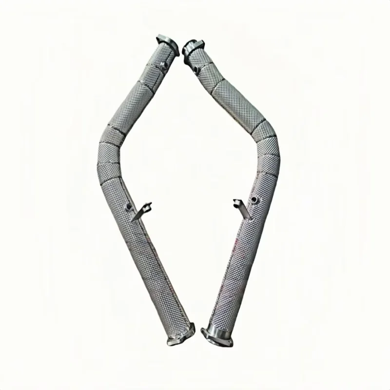 【2026 Hot Selling】High Flow Exhaust Downpipe With Heat Shiled  for 2014-2018  G63 W463  5.5L V8 M157 Engine Mod