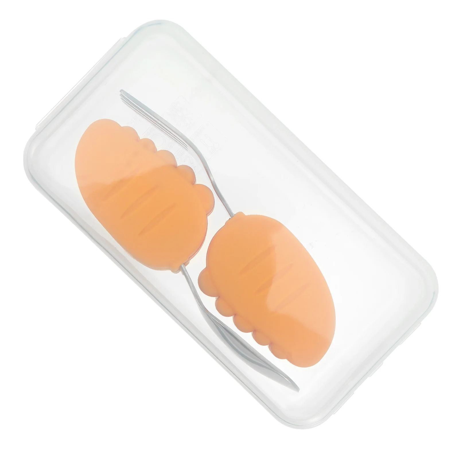 

Toddler Fork Spoon Set Baby Cutlery Stainless Steel Training Tableware Supplies Non Slip Silicone H Feeding Utensils
