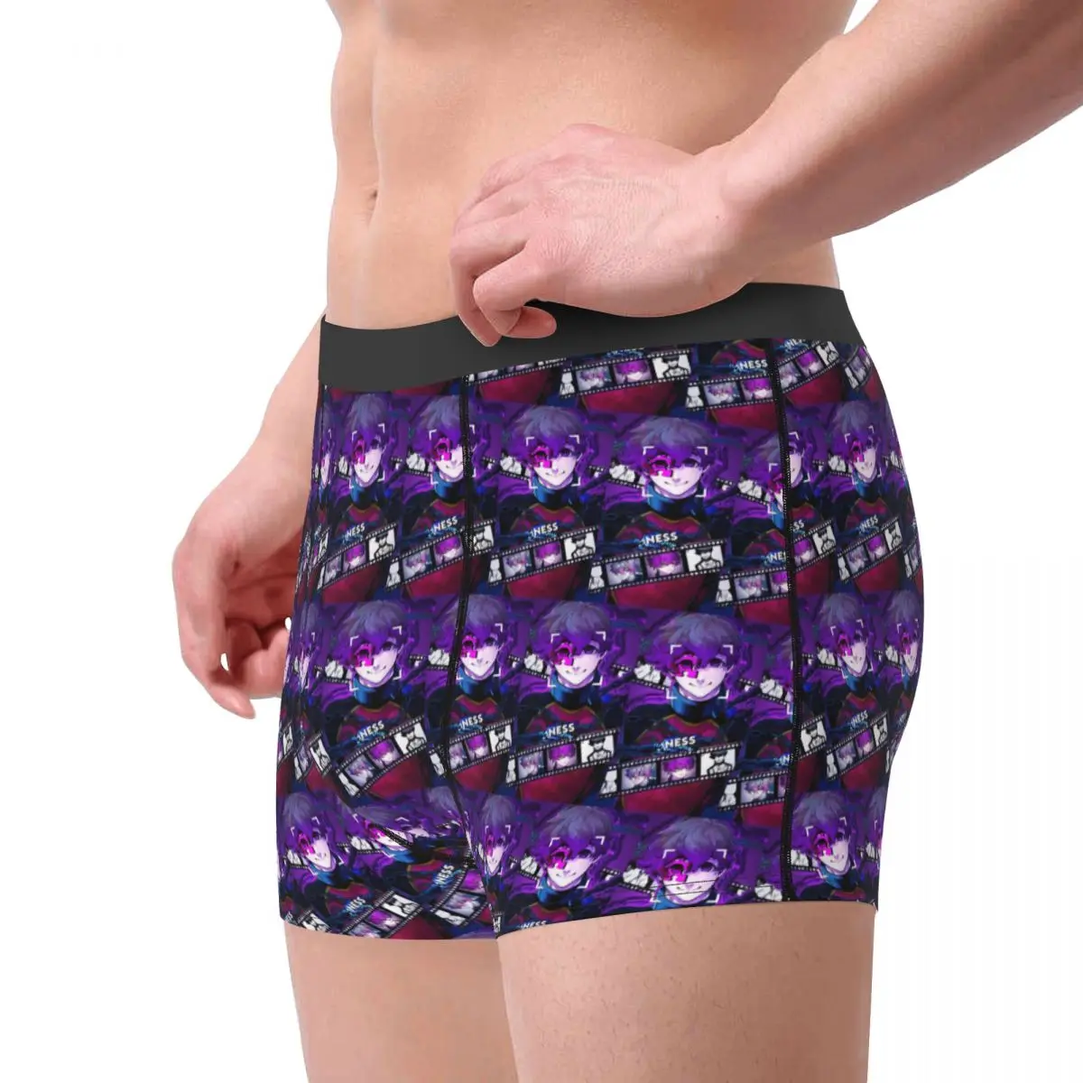 Calzoncillos Boxer cortos Anime BLUE LOCK bragas hombres ropa interior suave para Homme hombre novio regalos