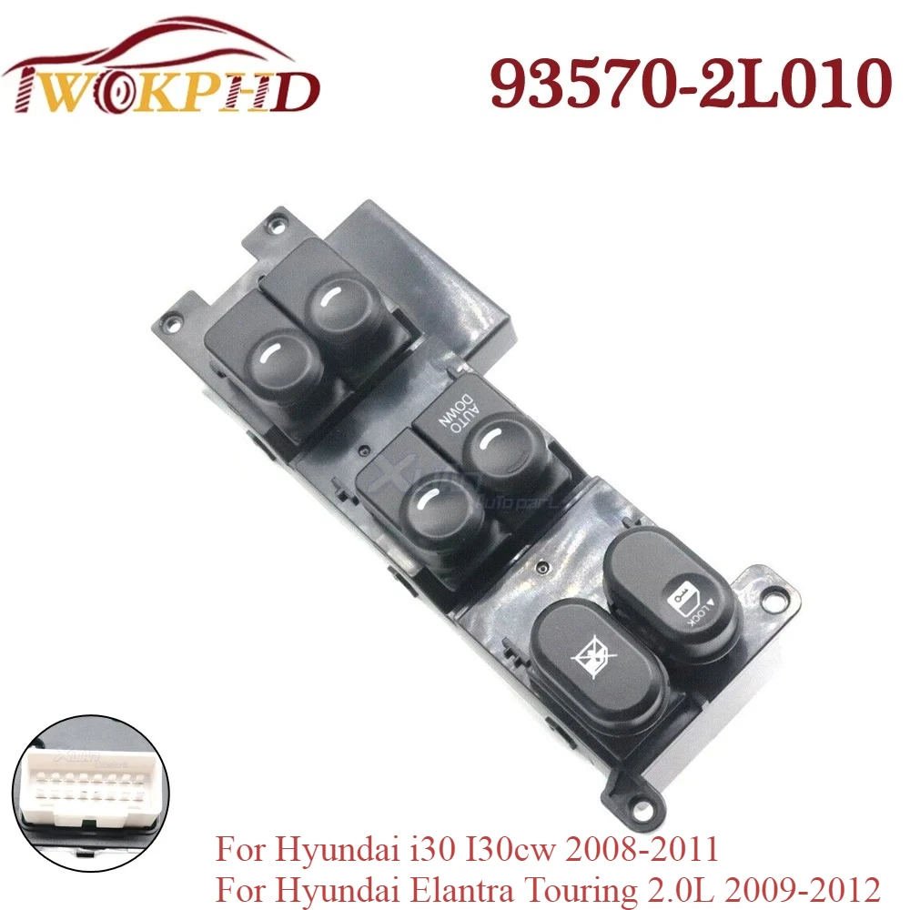 

935702L010 Автомобильная передняя левая сторона, кнопка управления стеклоподъемником автомобиля 93570-2L010 для Hyundai i30 i30cw Elantra 08-11