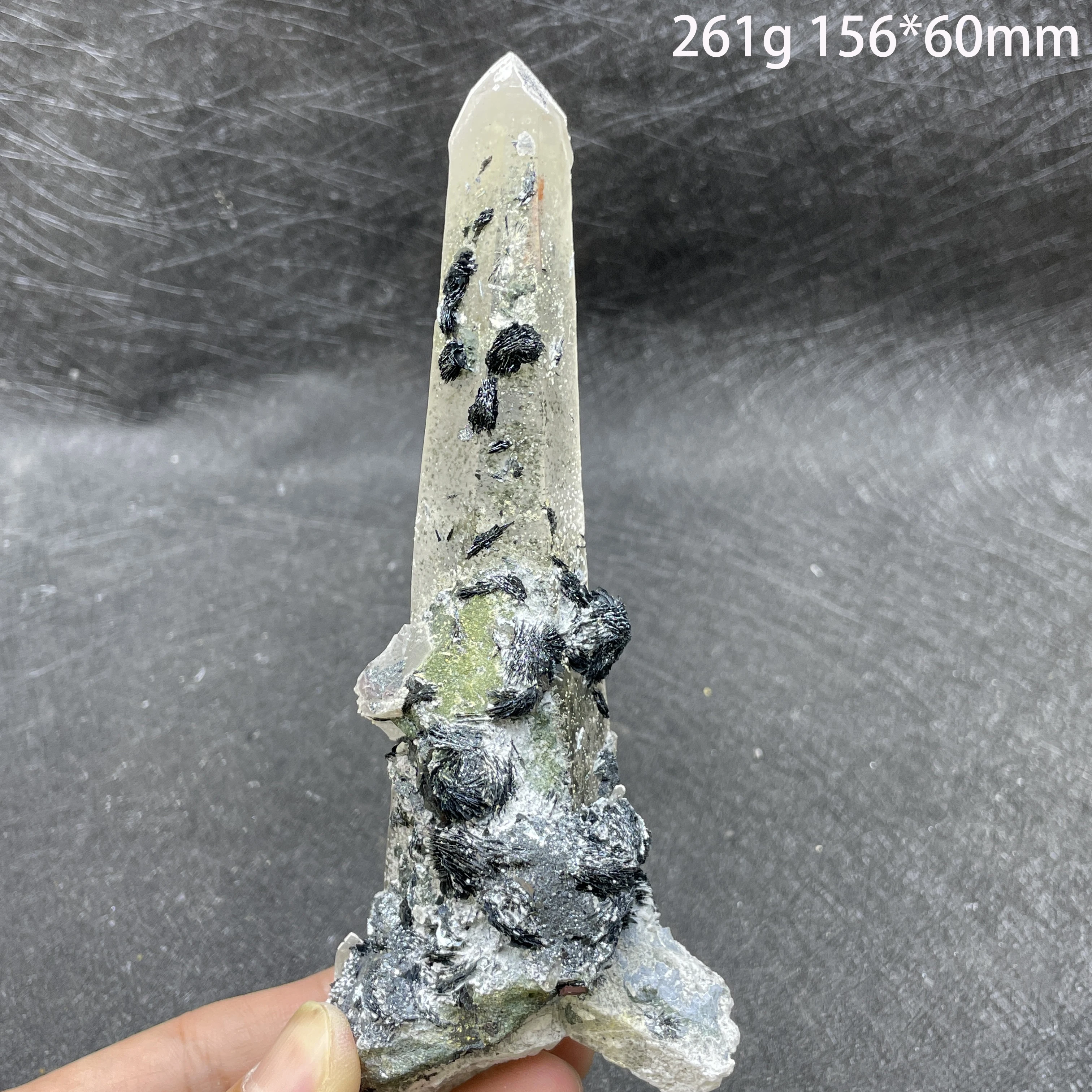 Natural Raw Stone Specularite Clear Quartz Mineral Specimen Specular Hematite Crystal Quartz Healing Home Decor
