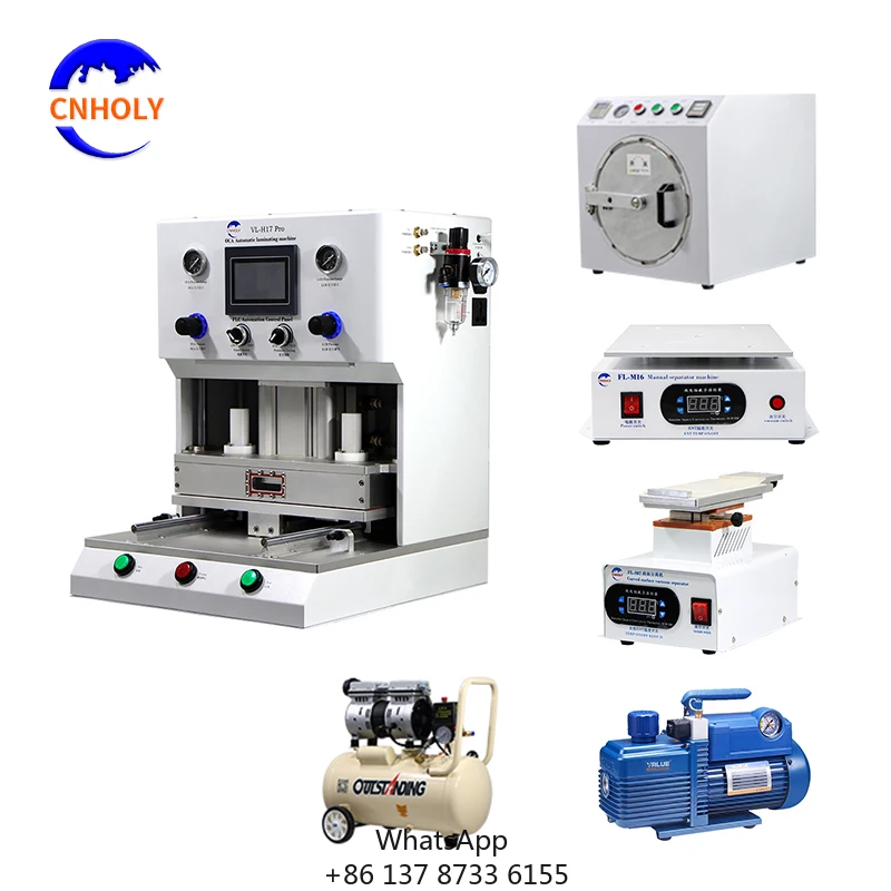 VL-H17PRO CNHOLY Full Set Glass Seperate Laminating Bubble Removal OCA Machine For Mobile Phone Lcd Screen Repair Refurbishment