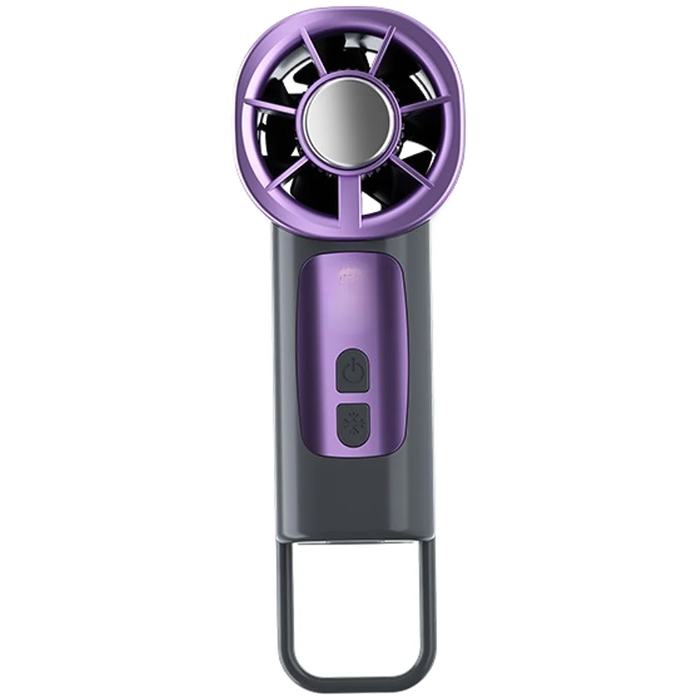 Adjustable Handheld Fan with Ice Cooling Capability for Face and Neck Comfort in High Temperature Environments