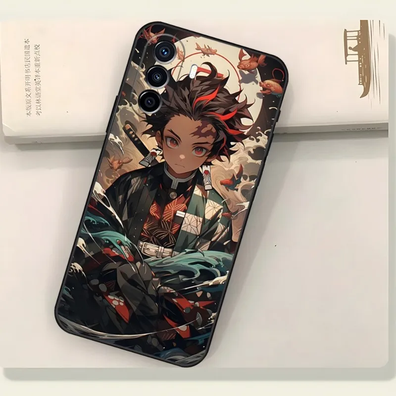 Cute Anime Demon Slayer Phone Case For Huawei P85 P20 P40 P30 P50 P9 P10 Mate60 Pro Plus 2023 Psmart Z Nova 8I 8 8SE Back Cover