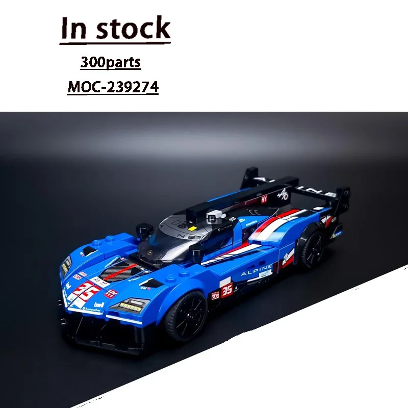 

MOC-239274 Новый A424 городской спортивный гоночный автомобиль, модель строительного блока, 300 деталей, игрушка-конструктор на день рождения для мальчиков и детей, подарок