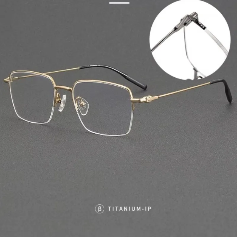 

Luxury Ultra-light Retro Pure Titanium Optical Glasses Frame Men's Anti-blue Light Fashion Trend Women's Prescription Eyewear
