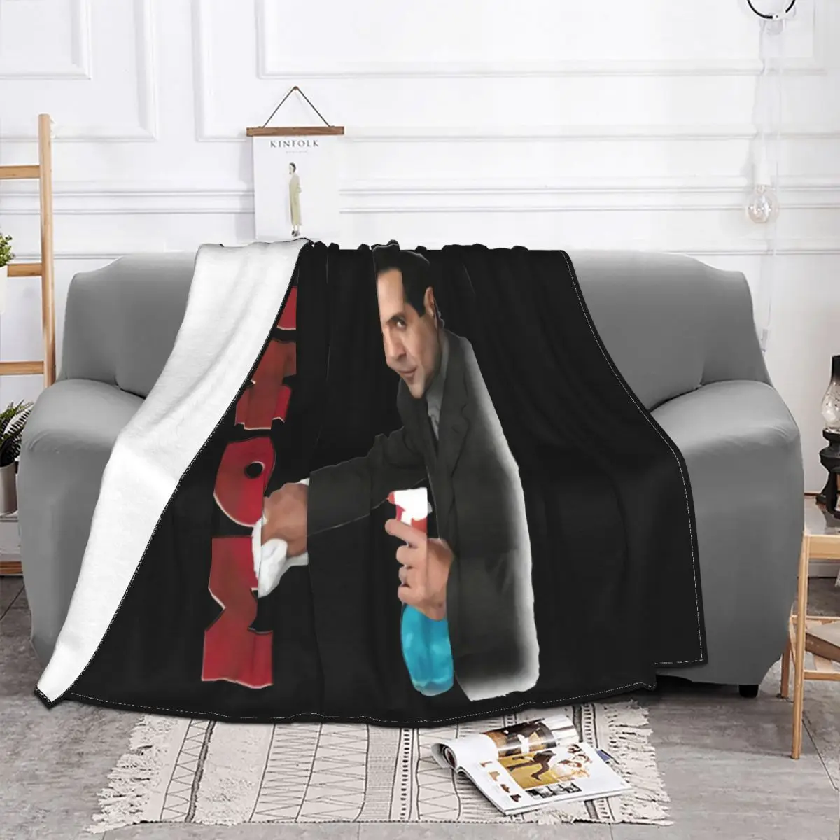 Monk American Comedy Drama Tv Detective Adrian Monk Graphic Nbc150 Spring Tops Throw Blanket