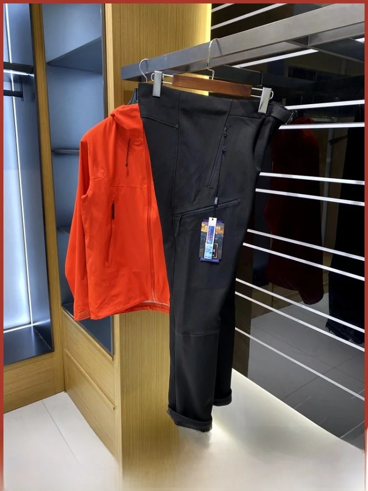 

Thiened Fce Lined Outdoor Soft ell ветрозащитные водонепроницаемые мужские зимние повседневные брюки молодежные Faion Urban Sle Pure Color