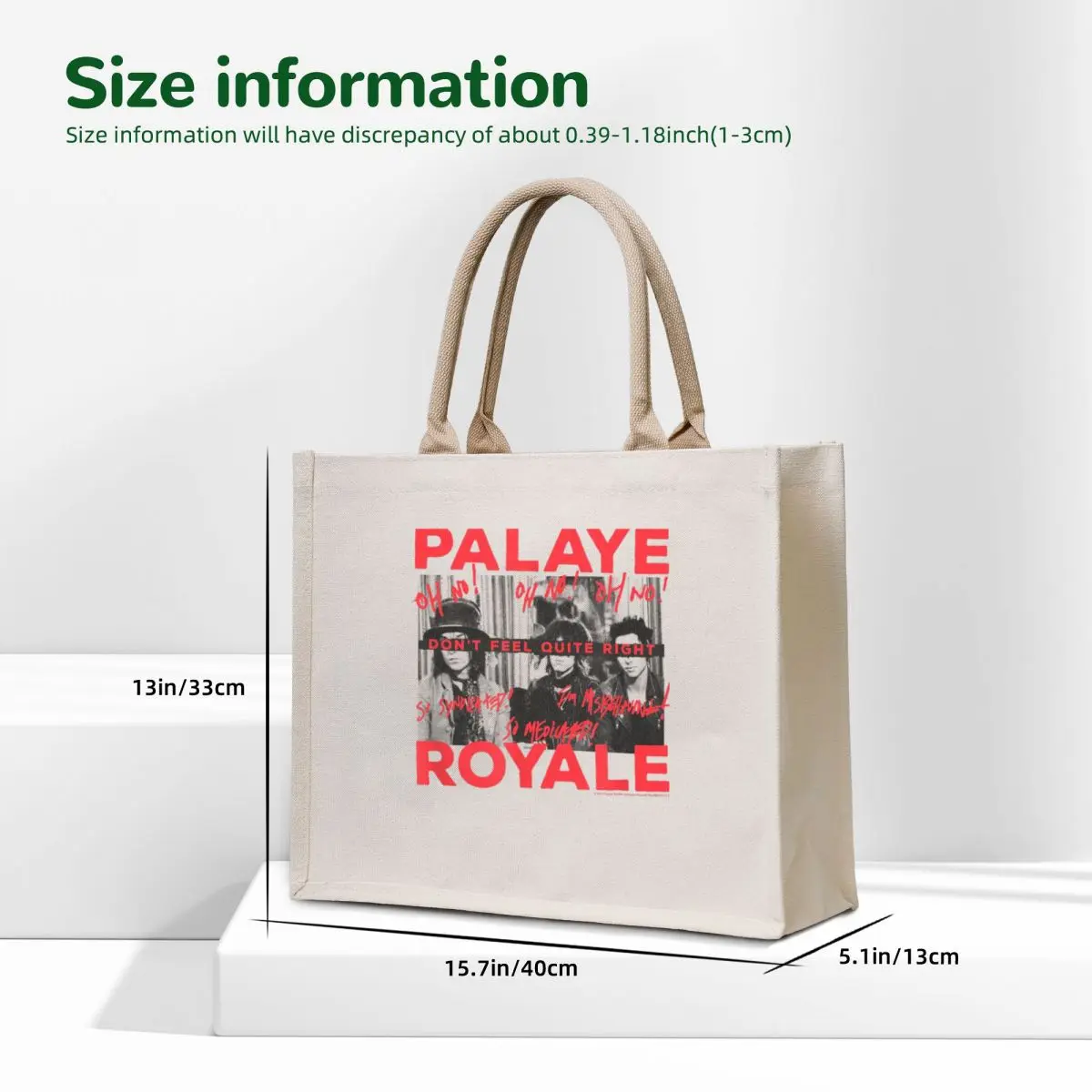 Palaye Royale Tote Bag حقيبة حمل للرجال حقائب تسوق قابلة لإعادة الاستخدام وحقائب يد للنساء