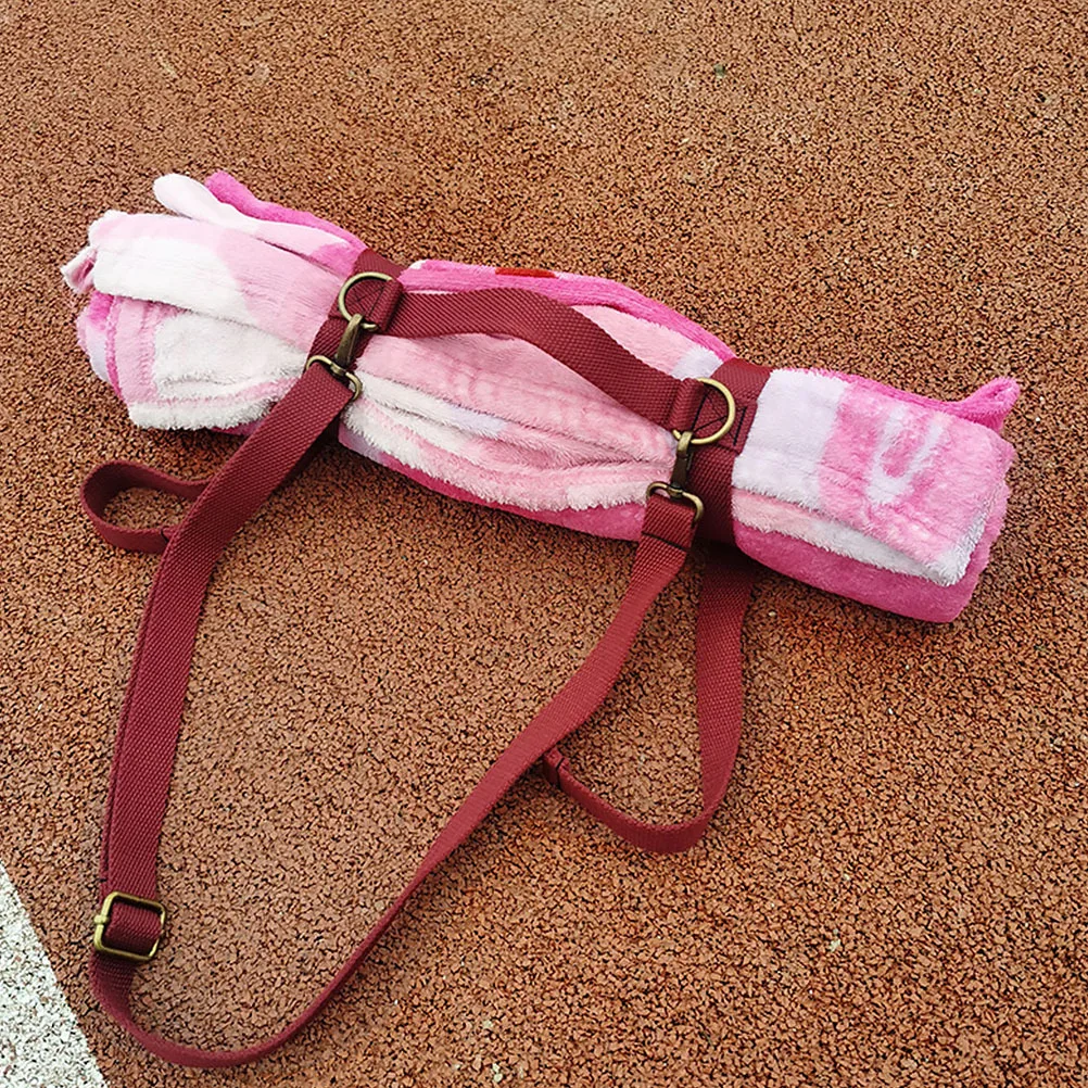 حزام حمل مريح لبطانية اليوغا وبطانية النزهة ومرنة وخفيفة الوزن وسهلة الاستخدام للسفر وحزام حمل بطانية النزهة #2