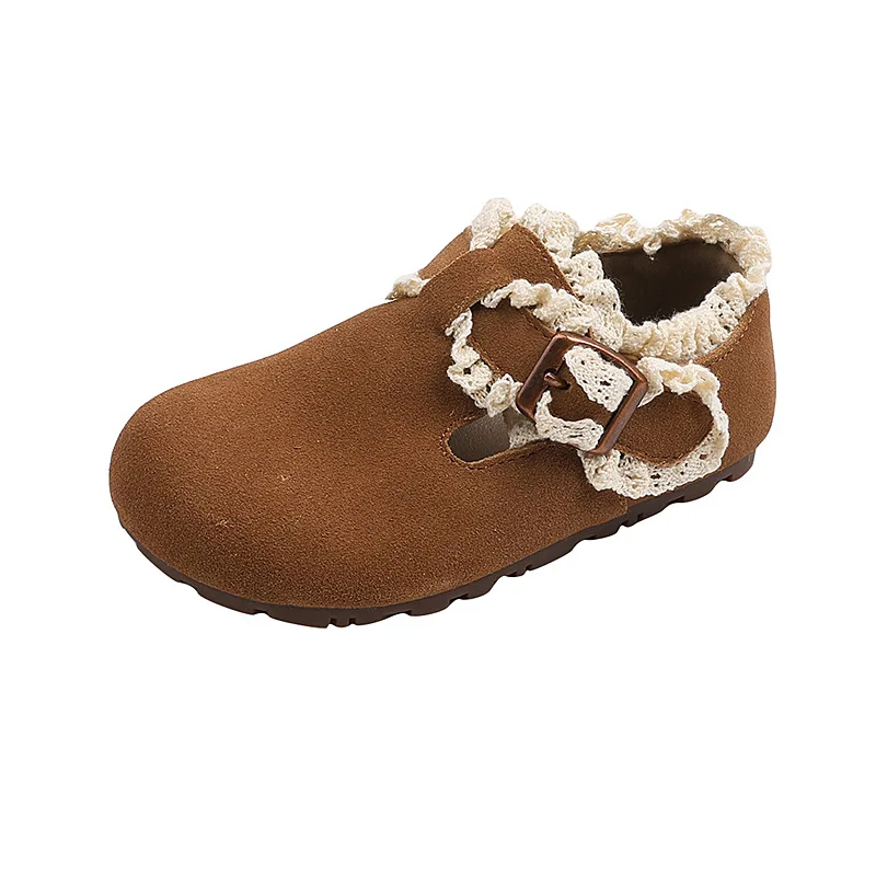 

Children's Shoes Girls Soft-soled Leather Shoes Autumn New Baby Girl Princess Casual Versatile Matte Leather Flat Shoes
