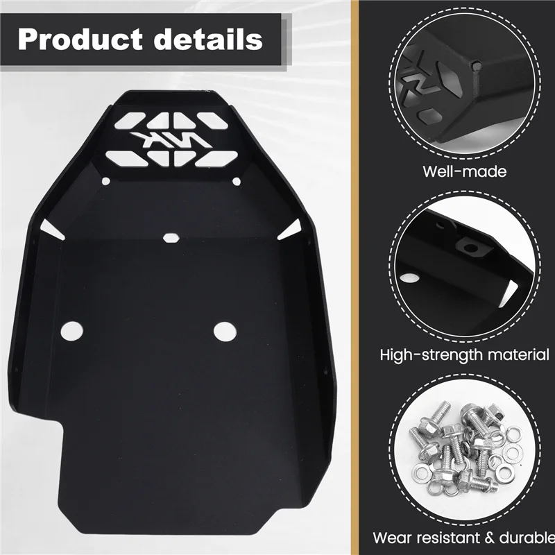 

ABQB-Motorcycle Engine Chassis Skid Plate Guard Belly Pan Bash Protector For CFMOTO 450NK 450CLC 2023-2024