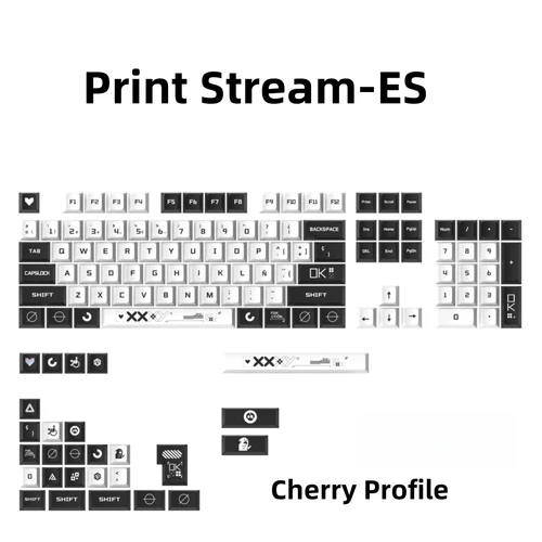 Teclas de idioma nórdico español BOW, teclas AZERTY QWERTZ PBT, perfil de cereza, diseño ISO para teclado mecánico MX