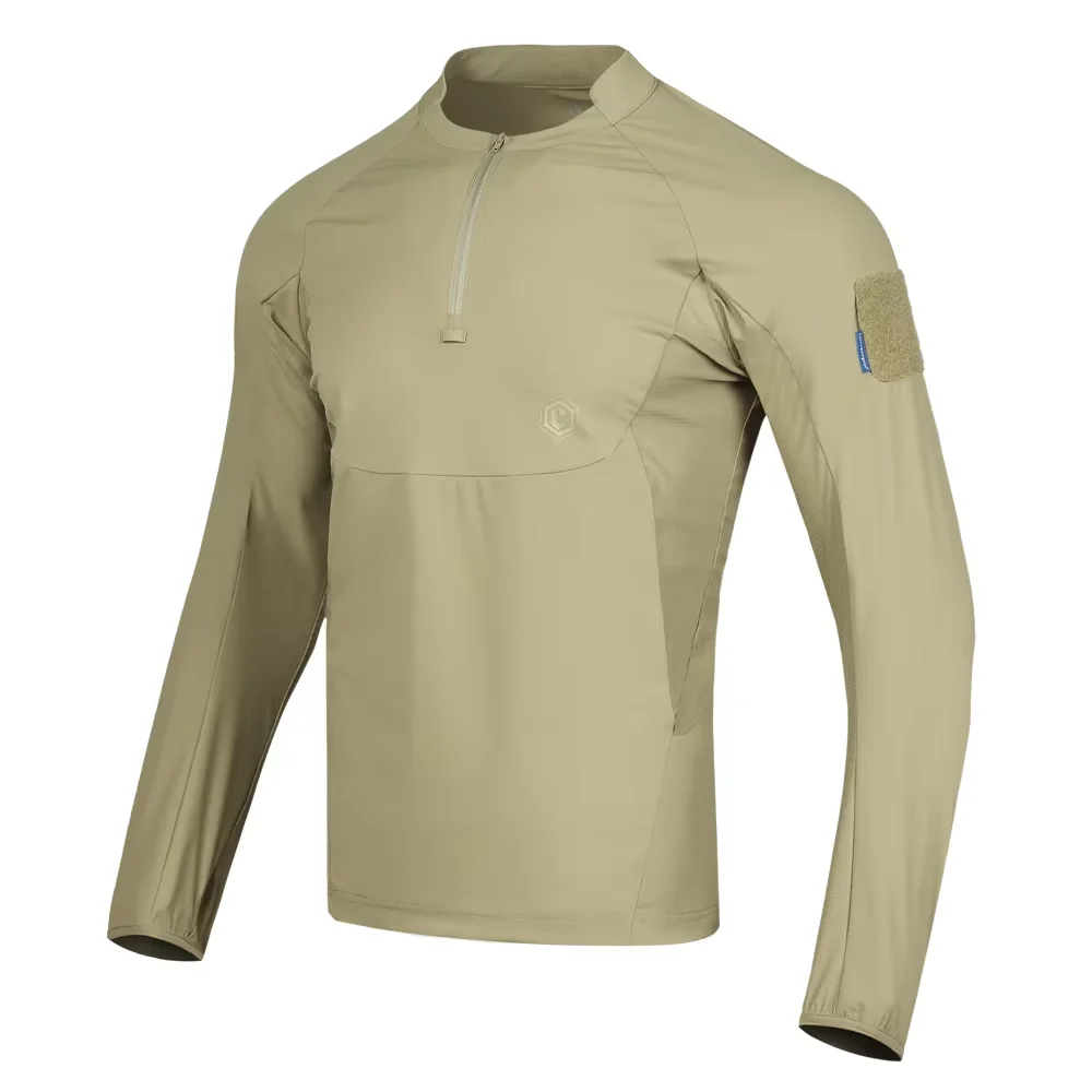 Emersongear Blue Label Hunter Ochrona przeciwsłoneczna Koszulka polo z długim rękawem Codzienne topy Tshirt Fitness Ergonomiczna elastyczna koszulka UPF100+