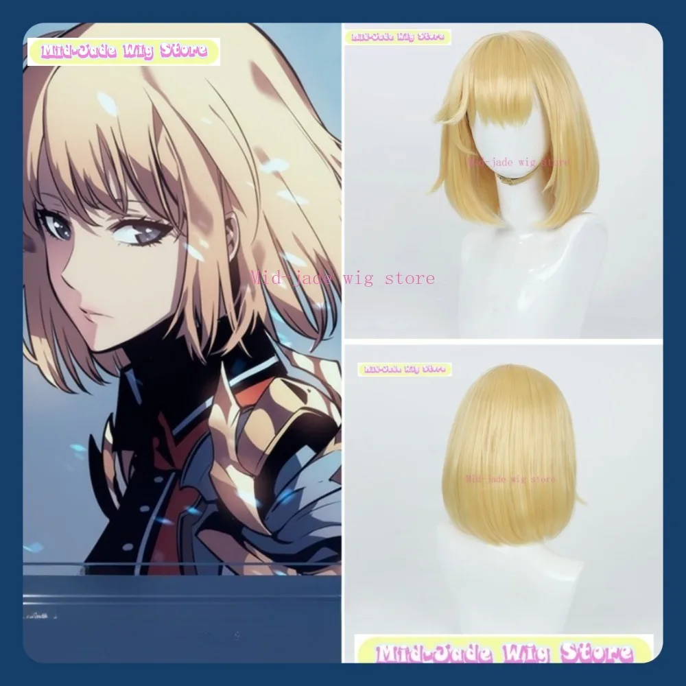 

Mid-jade Wig Store Solo Leveling Cha Hae-In Cosplay Wig Anime Game Role-playing Halloween Party Synthetic Wig
