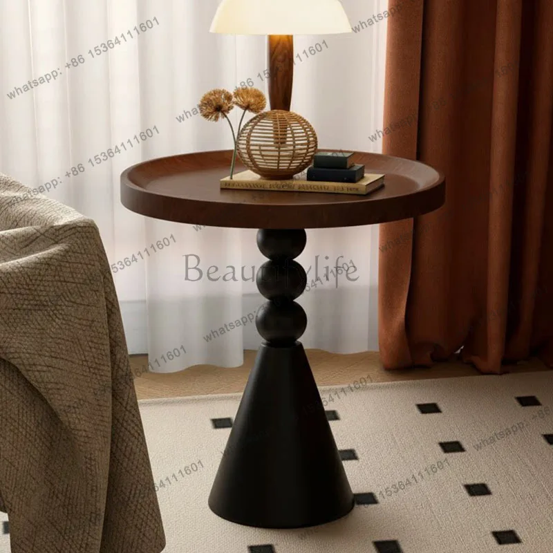 FG Modern Wood Bedside Table Bedroom China Trendy Mobile Luxury Coffee Decor Nightstand Librero Mesitas De Noche Home Furniture