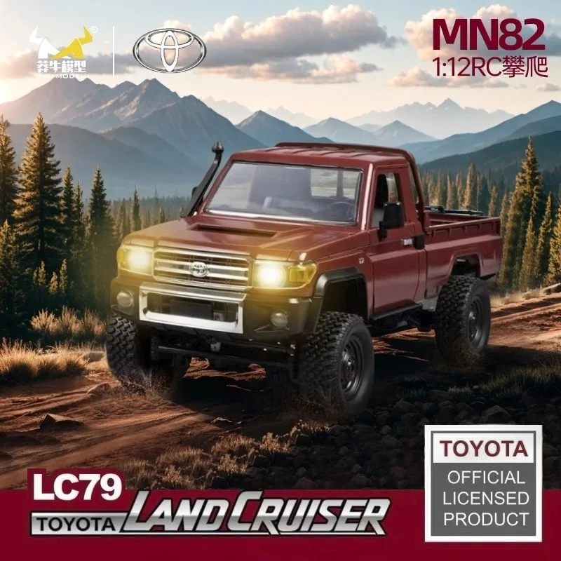 Mn82 mn82 pro veículo off-road de escalada com controle remoto 1:12 escala completa 4wd para toyota lc79 simulação rc modelo brinquedo carro rc