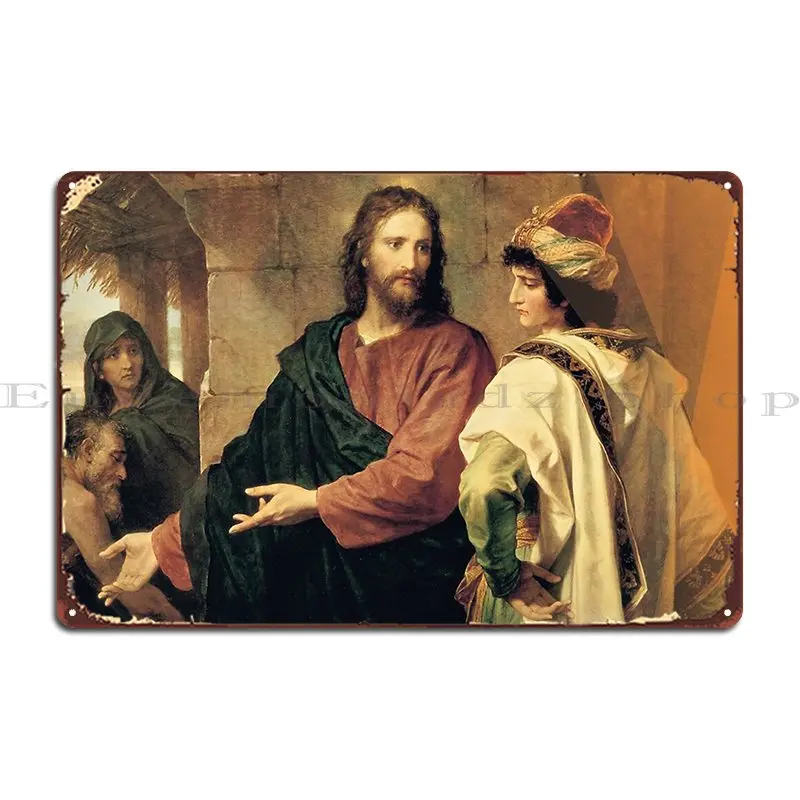 

Jesus Christ Vintage Painting Metal Signs Vintage Cinema Character Home Bar Tin Sign Poster