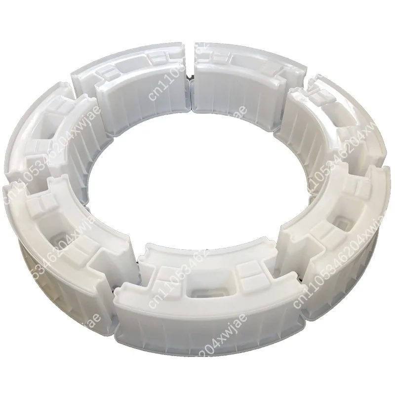 Combined Splice Plastic Mold Round Manhole Well Wall Block Mould For Inspection Well Drainage Ditch Concrete Brick Making