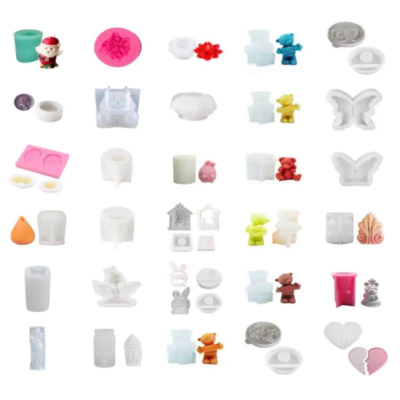 

Рождественская форма, многоразовая рождественская форма Санта-Клауса из смолы, фигурка «сделай сам», форма для украшения рождественского торта