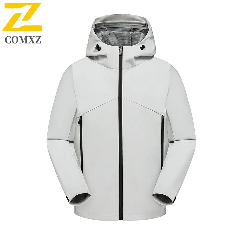 

Мужская зарядная куртка высокого качества, мягкая ветрозащитная водонепроницаемая дышащая куртка с капюшоном, свободная уличная лыжная команда для зарядки