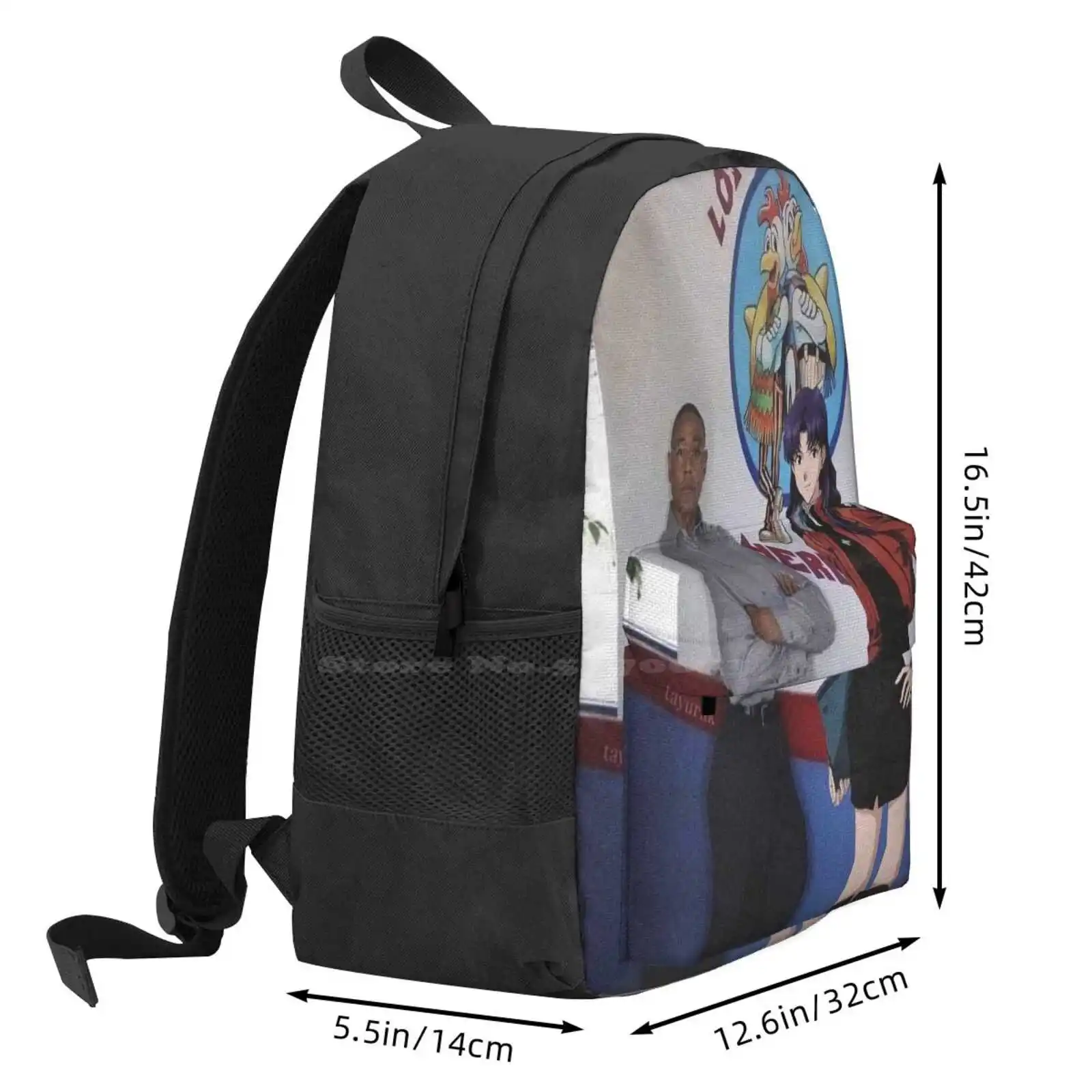 Gus And Misato Hot Sale Schoolbag Backpack Fashion Bags Better Call Saul Gus Fring Walter White Saul Goodman Anime Memes Film image 3