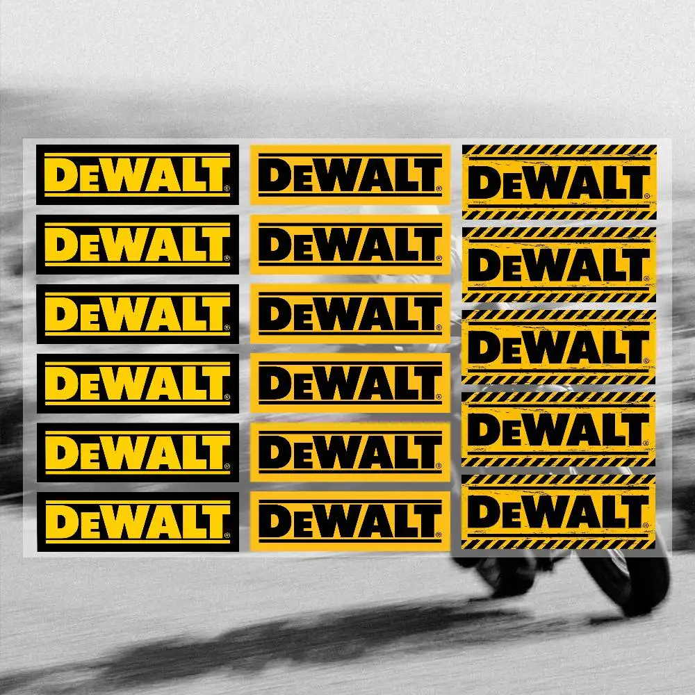 DEWALT Stickers Moto Sticker Auto Body Bumper Windows Motorcycle Laptop Walls Vinyl Decal Car Tuning Accessories