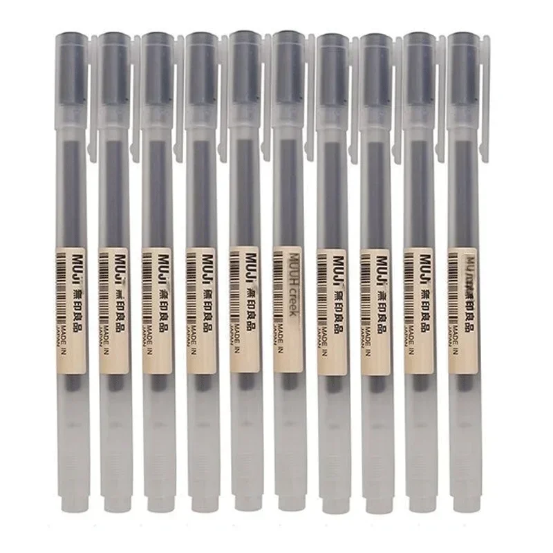 6/8本セット MUJI ジェルペン 黒/赤/青 0.38/ - Muji Stationery Gel Pen のレビューと価格