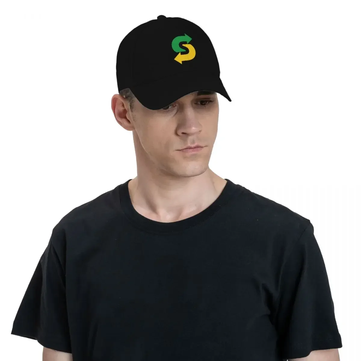 Unisex Subway engraçado Baseball Cap, Ajustáveis chapéus do poliéster, Casual Truck Driver Hat, Moda