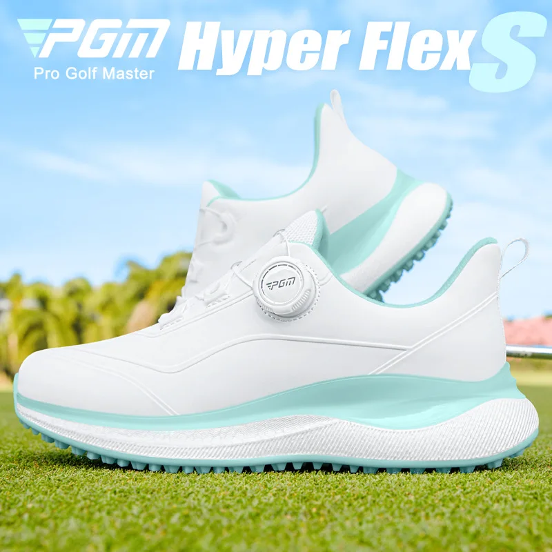 

PGM Golf Shoes Women Waterproof TPU Wear Resistant High Elasticity Popcorn Sneakers