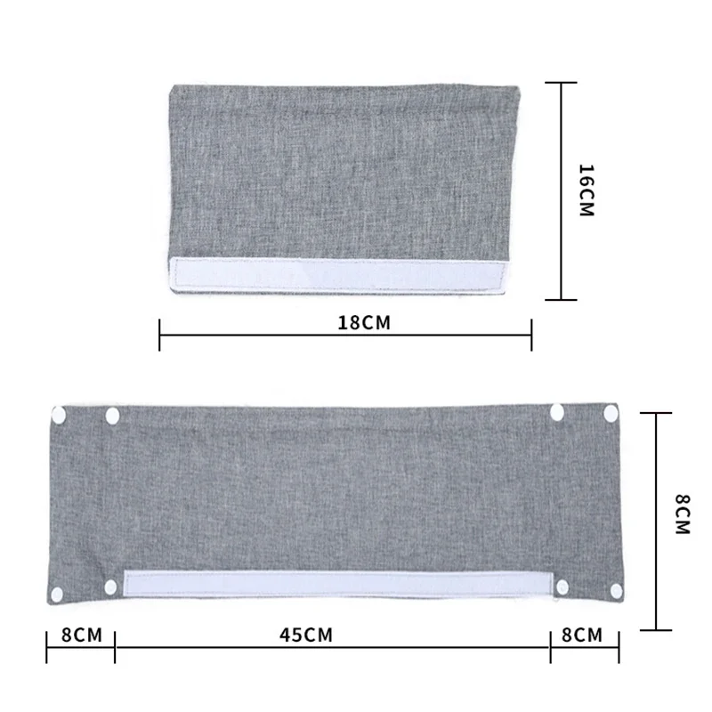 Copertura del bracciolo del passeggino protezione del recinto passeggino di sicurezza per bambini cintura di sicurezza accessori per la copertura della spalla Guardrail in garza di cotone