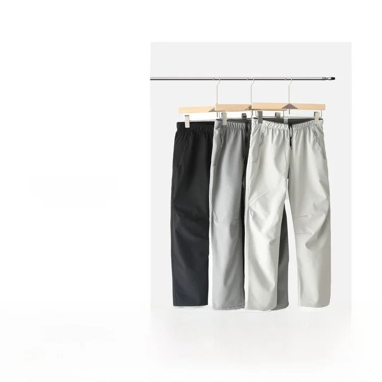 

3D Tailored Soft ell Outdoor Casual Pants Men's Women's Couple Autumn New Breathable Straight Leg Pants Polyester Fiber