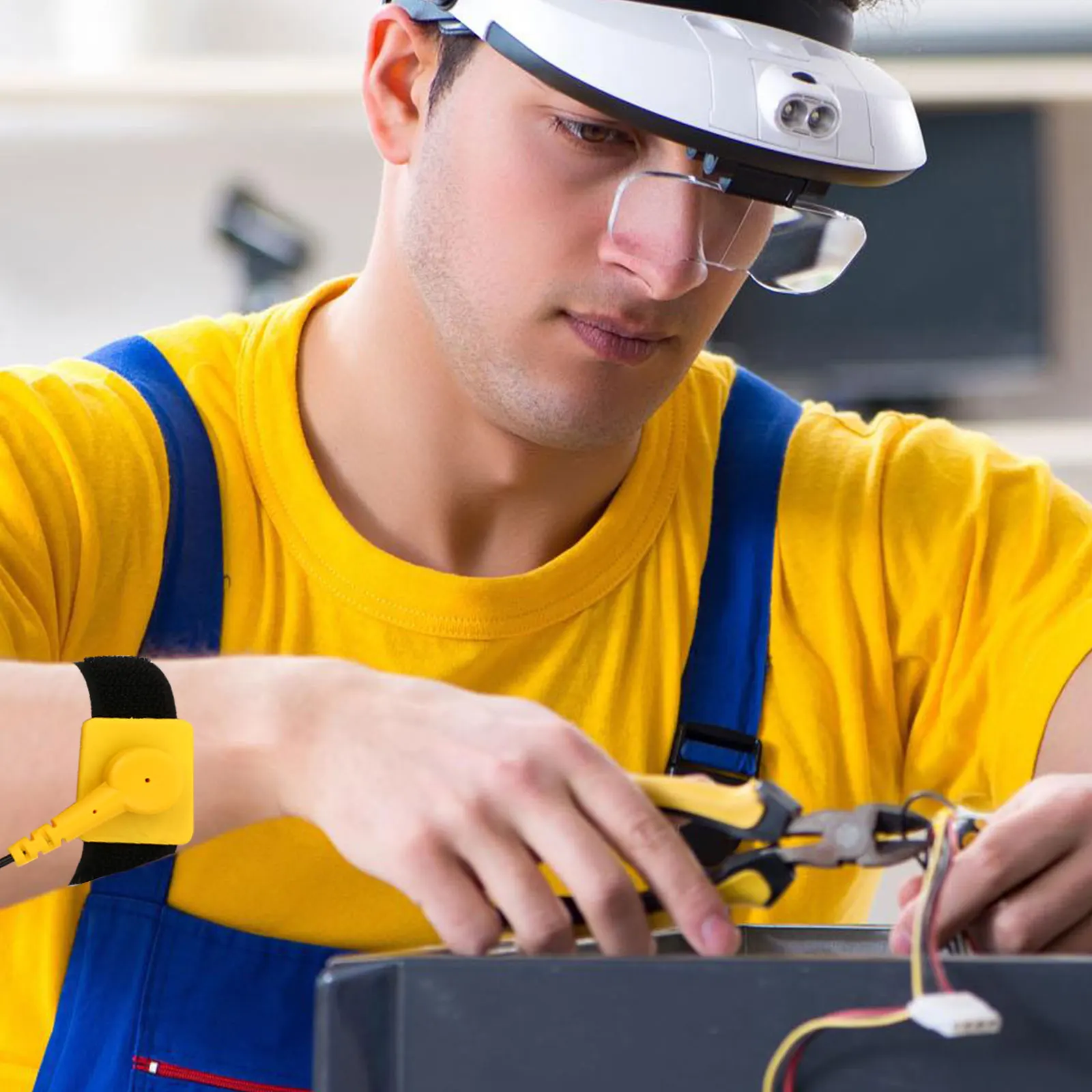 

5Pcs Adjustable Grounding Wrist Strap Anti-Static Band for Dust-Free Workshop and Factory Use Anti Static Wrist Strap