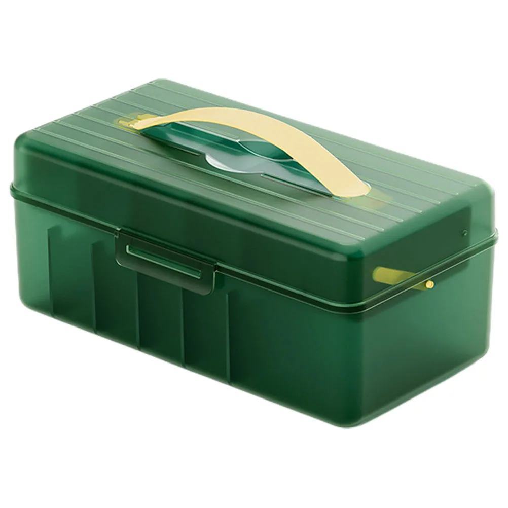 

Portable Power Bank Storage Box Cord Organizer Green Color Wire Holder Cable Management Container Electronics Desk