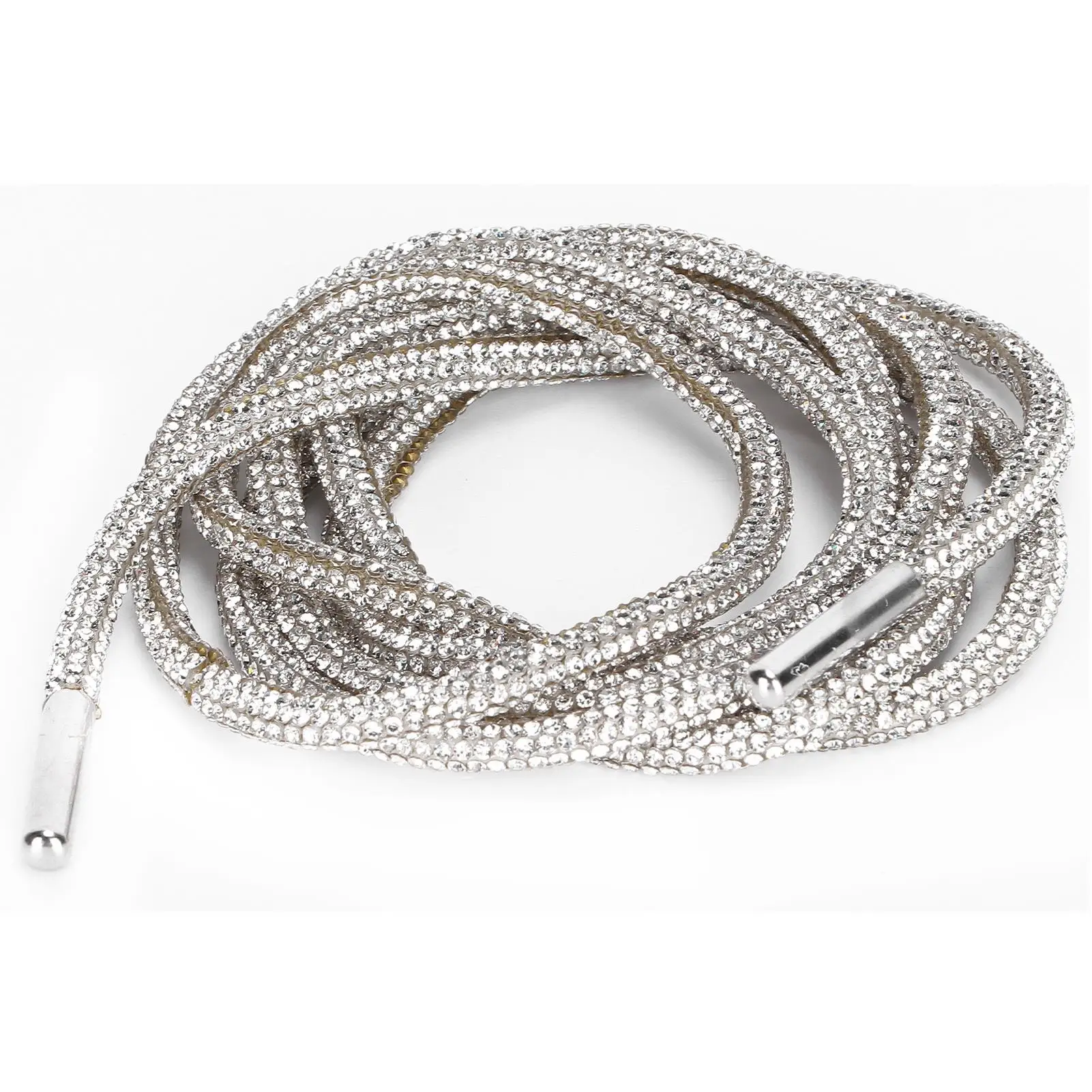 أربطة أحذية بحزام على شكل سلسلة، حبل دائري مخصص لتزيين الأحذية الرياضية والملابس #1