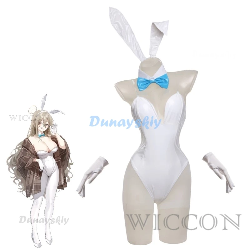 Anime blauw archief cosplay sexy lederen bodysuit pak Toki Bunny meisje sling jumpsuit Halloween kleding